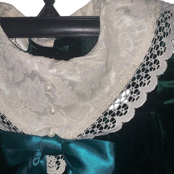 Vintage 1980's Pretty as a Picture Toddler Girl's Size 18 Months Formal Dress - Picture 3 of 6